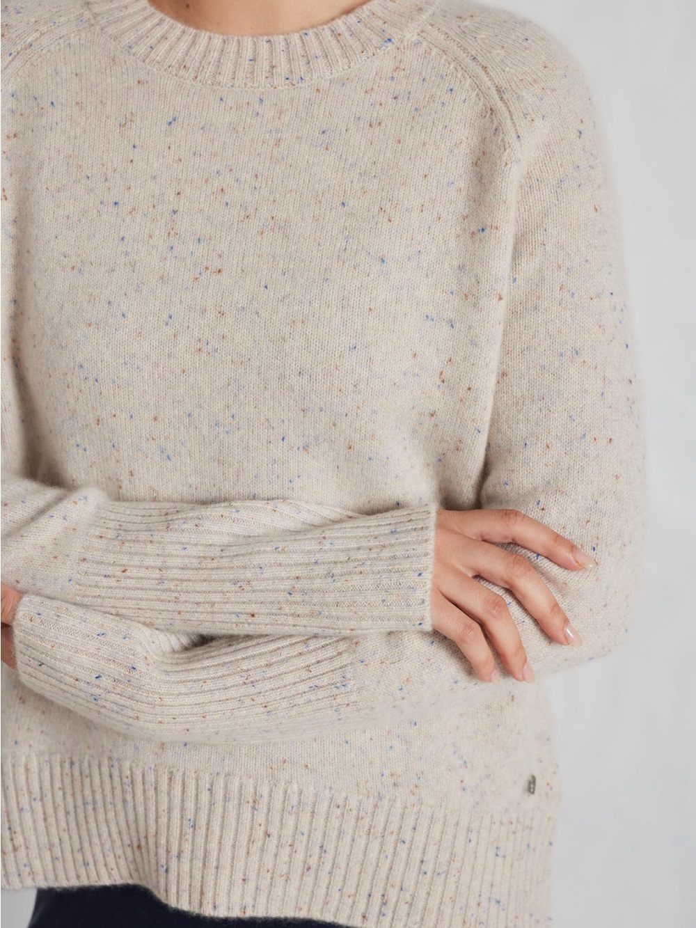 Old Navy Cream Speckled Crewneck Sweater​